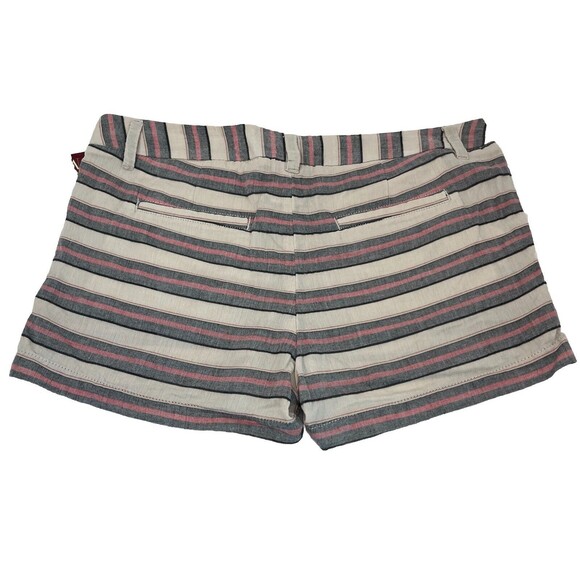 Women's Merona Short Shorts Striped Size 12 NWT Chino - Picture 2 of 6